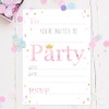 Princess Party Invitations Pink Girls Party Invites x10