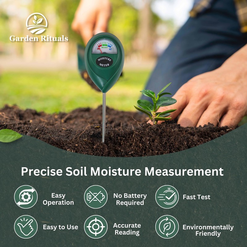 Premium Soil Moisture Meter for Indoor Plants - Accurate Plant