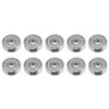 10Pcs Ball Bearings Stainless Steel WearResistant Quiet Skateboard Driver Accessories
