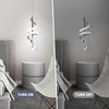 CANEOE Modern Pendant Light Kitchen Island Lighting 6000K Chrome LED