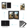 Janreefan Double 4X4 Picture Frames Hinged Folding Photo Frames in
