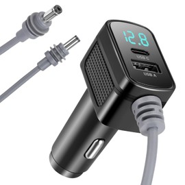 Nastopee Starlink Mini Auto Adapter mit Digitalanzeige, 12 V-24 V Starlink Mini Kabel Zigarettenanzünder Adapter zu DC Stromkabel mit USB-A, Type-C, 3 m/10 Fuß Wasserdicht Autoladegerät Adapter