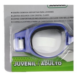 Gimbel Gafas De Natación Para Adulto Goggles Anti-empaño Ajustables Color Azul
