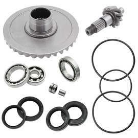 Rear Differential Ring Pinion Gear & Bearings Seals Kit Compatible With Honda FourTrax 300 TRX300 2x4 TRX300FW 4x4 1988-2000