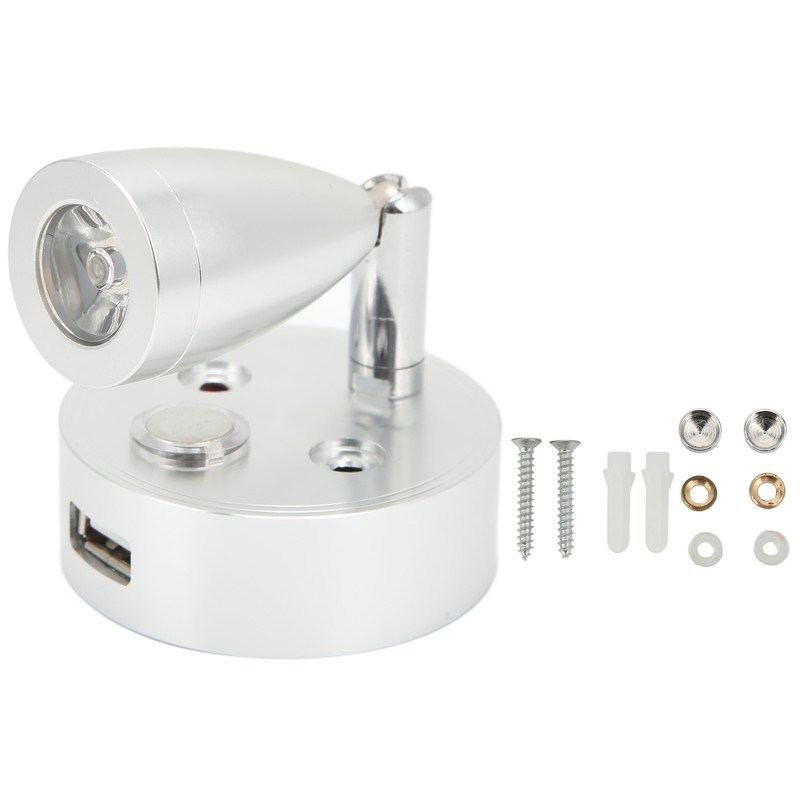 10V‑30V RV Reading Light LED Spotlight Bedside Lamp 3500K Warm