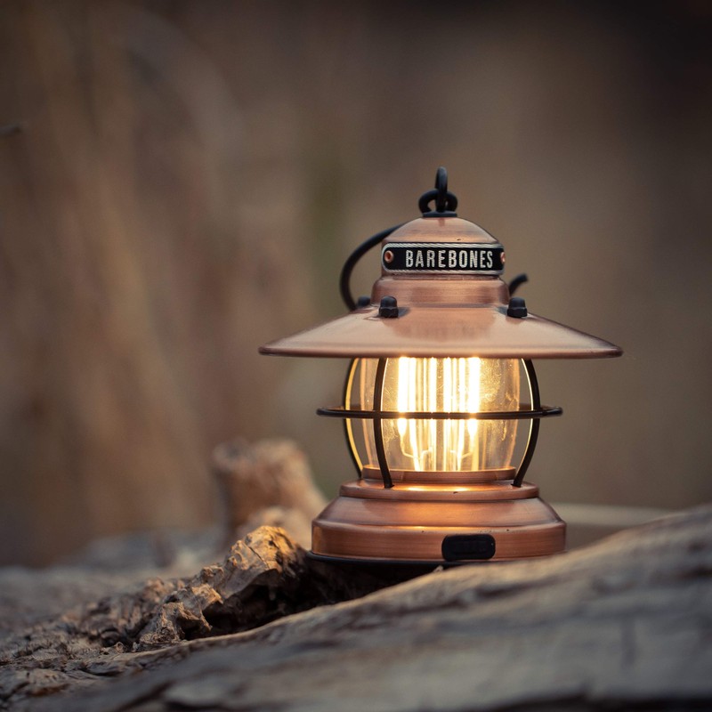 Barebones | Copper Edison Mini Lantern - Vintage, Dual Brightness