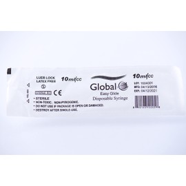 20-Pack Plastic Syringes with Luer Lock Tip, Individually Sterile Sealed, No Needle (10ML Luer Lock)