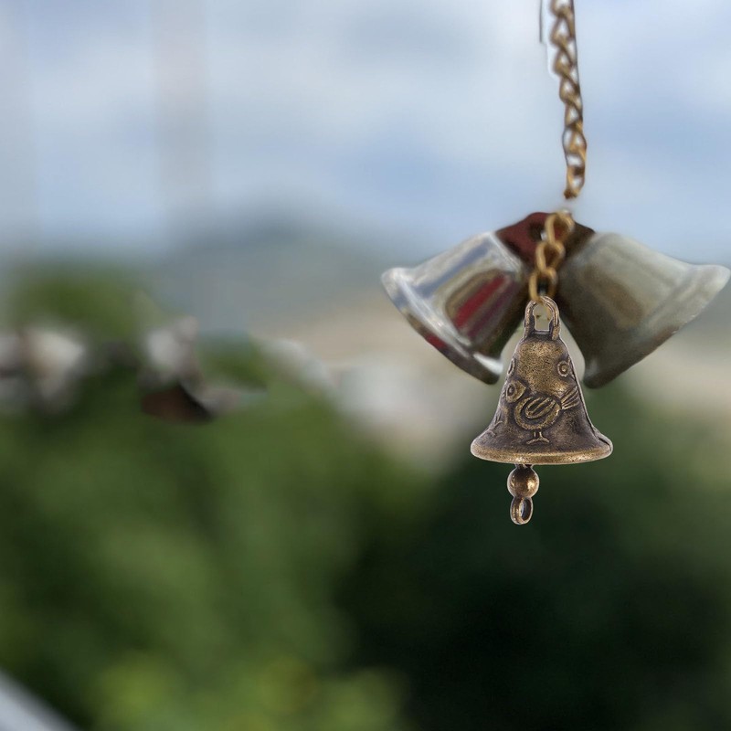 Kisangel 11pcs Metal Antique Bells Bronze Jingle Bells Feng Shui