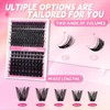 FADLASH Cluster Lashes Kit Volume Lash Cluster Kit 2 Thicknesses