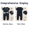 Singcoco Newborn Boy Girl Costume Outfit Baby Police Officer Romper