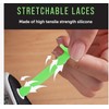Maplefield Silicone Shoelaces~no tie~ Pack of 16 Glow-Shoestrin