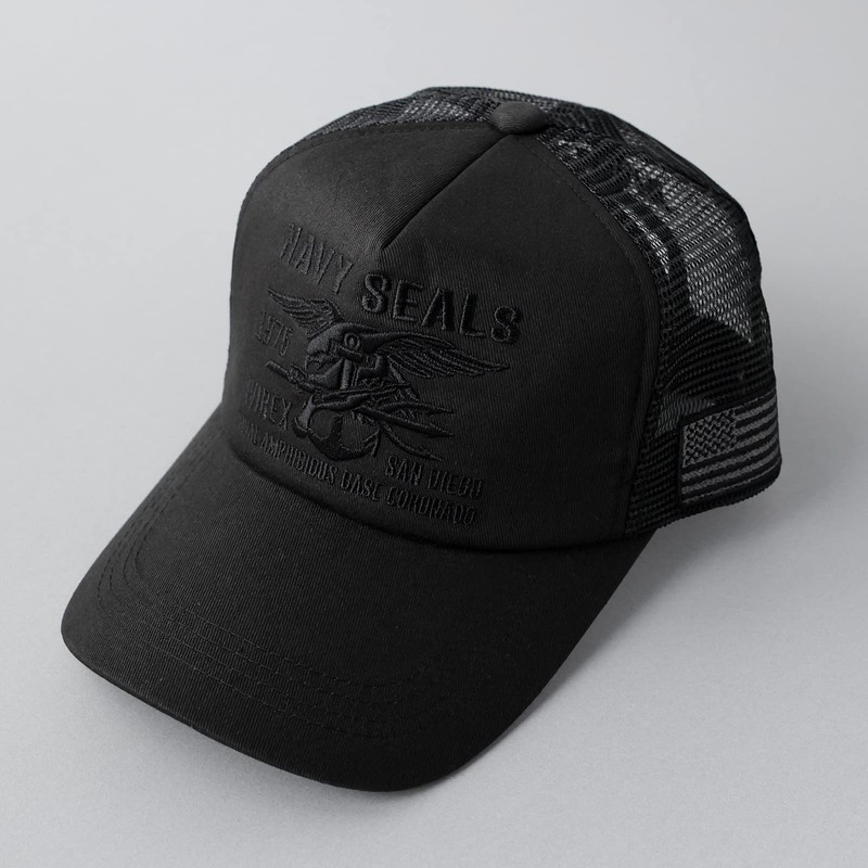 Avirex Men's Mesh Cap, Two Sizes Available, Standard, Military, XL,