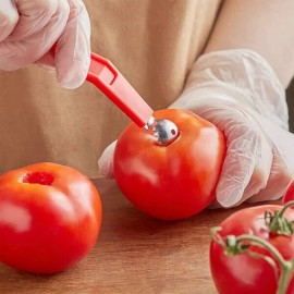 Choice Tomato Corer with Red Plastic Handle - Tomato Corer