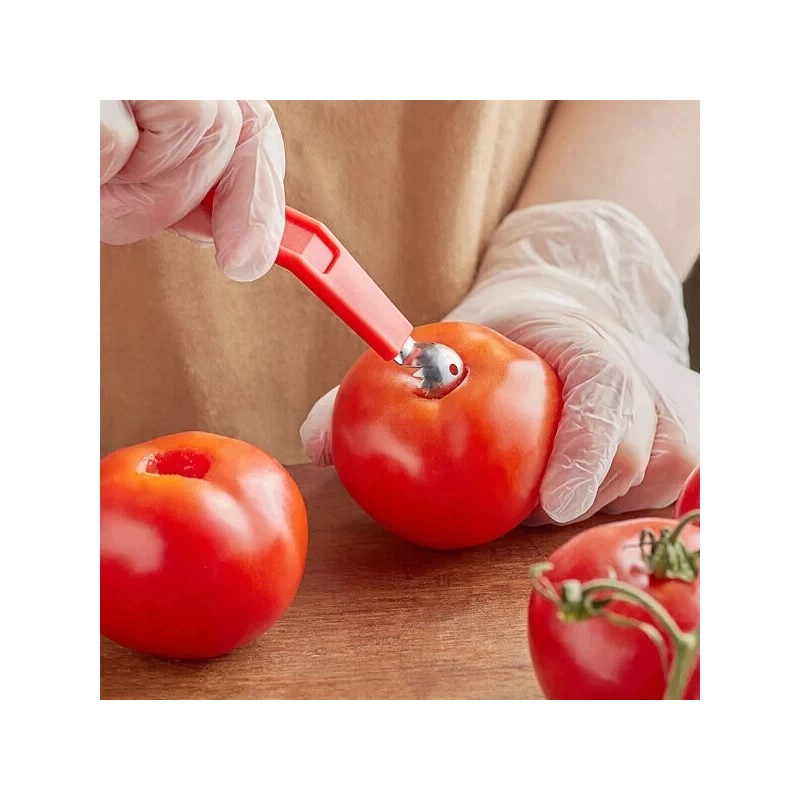 Choice Tomato Corer with Red Plastic Handle - Tomato Corer