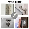 Haespot White 20PCS Stripped Screw Hole Repair Anchor, Door Hinge