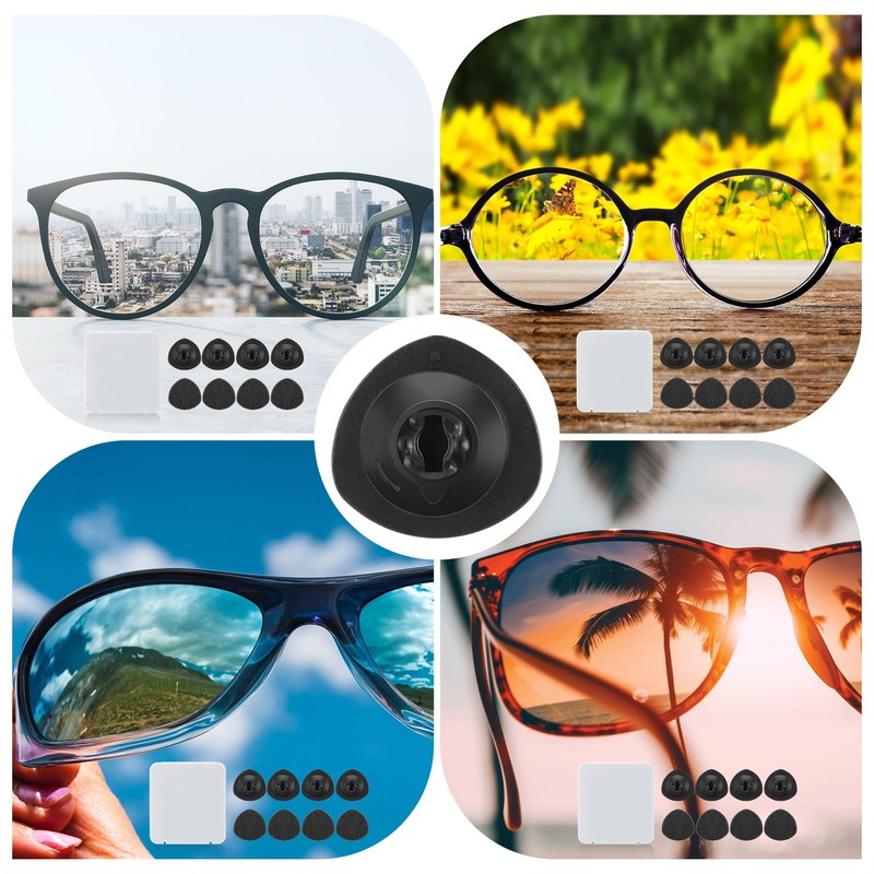 Enhon 8 Pcs Replacement Cleaner Pads Compatible with CarbonKlean Eyeglass