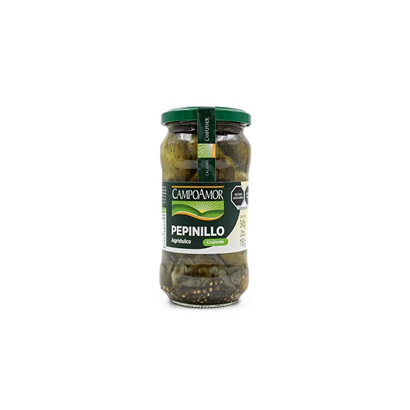 CAMPOAMOR PEPINILLO AGRIDULCE DE 345g, 345 gramo, 1