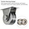 SHINICO Double Groove Cable Fixed Pulley Block, Heavy Duty Stainless