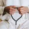 Healifty Muslim Prayer Beads 33 Exotic Glass Tasbih Bracelets Meditation