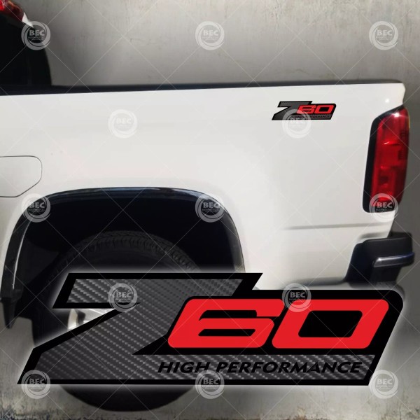 Unbranded Z60 stickers decal High Performance truck carbon fiber cut