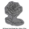 A8 'Rose' Unmounted Rubber Stamp (RS00018108)
