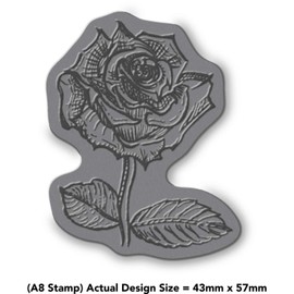 A8 'Rose' Unmounted Rubber Stamp (RS00018108)