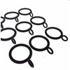 20PCS 25MM Black Metal Curtain Ring with Eyelet and 20pcs