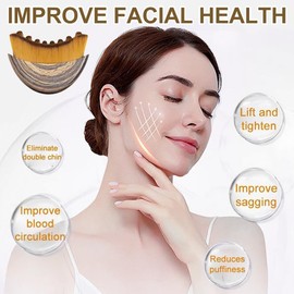 Fvaql New Lymphatic Contour Face Brush, Lymphatic Drainage Massager for Face, Dry Brushing Face Brush, Chin & Jawline Sculpting, Ergonomically Designed to Fit The Skin Precisely and Relieve Fatigue