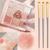 9 Colours Eyeshadow Palette with 3 Eyeshadow Brushes Matte Glitter