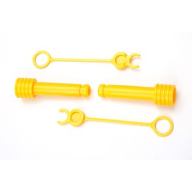 Rolly Toys Replacement Parts Set, 2 Bolts and 2 Brackets, Yellow, Accessories for Rolly Toys Trailer and Trac Loader X59901700000