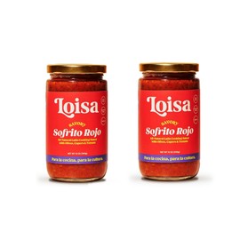 Loisa Cooking Sauce, Non-GMO, No-MSG, No Preservatives, No Artificial Coloring, No Artificial Flavors, Vegan, Pure Latin Flavor (Sofrito Rojo Two Pack)