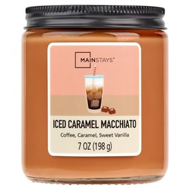 Iced Caramel Macchiato Scented Candle, Coffee, Caramel, Sweet Vanilla, 7 oz