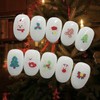 [Handmade Nail Tips] Mini Santa Nail Tips - Long Ballerina