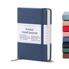 Beechmore Books Lined Notebook - A6, Blue, Pocket Size, Premium
