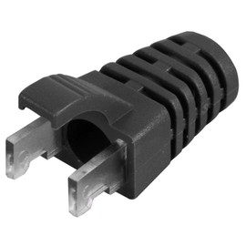 RJ45 Strain Relief Boots, Black, 100PK | Strain RELIEFS CONNECTORS Accessories, 100 X Qty - PS6BK#100