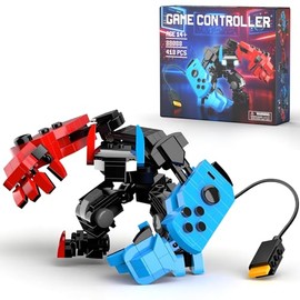 HIGH GODO Mech Building Set, Classic Game Controller Robot Building Blocks with Posable Head, Hands & Legs, Cool Toys Gifts Ideas for Adults, Teens Age 14+ and Game Fans (418 PCS)