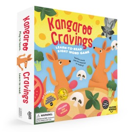 Kangaroo Cravings Learn to Read 300 High-Frequency Sight Words Board Game - Fun Learning Resource & Word Game for Kids Ages 4-9 - Parent & Teacher Must Haves for Preschool, Kindergarten, 1st-3rd Grade