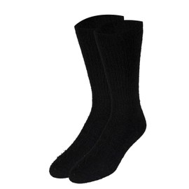 NuVein 8-15 mmHg Medical Compression Socks, Mid Calf Crew Length, Padded Cushion Foot, Black, X-Large