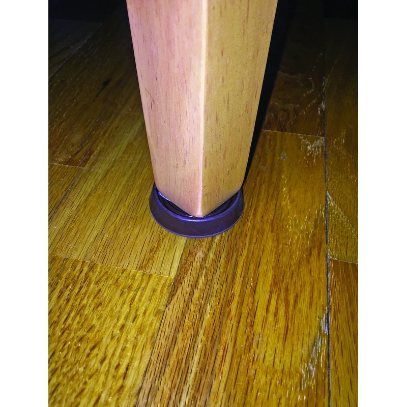Shepherd Hardware 9077 1-3/4-Inch Round Rubber Furniture Cups, 4-Pack,brown