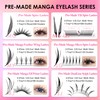 SEEDEW Eyelash Extensions, Manga MicroSpire Eyelashes, C-Curl
