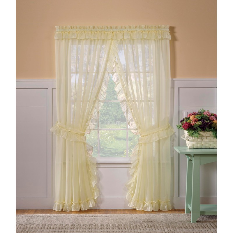 Today's Curtain, Emelia Priscilla Sheer Pair 60" W x 63"