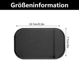 4 Stück Antirutschmatte Auto Handy, Armaturenbrett Ablage, Antirutsch Pads Auto, Auto Armaturenbrett Anti Rutsch Matten, Zum Halten Von Handy Schlüssel Sonnenbri(14 * 8cm)