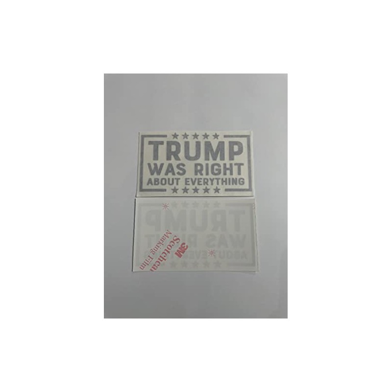 Trump was Right Decal - Die Cut (Black)