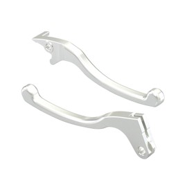 Kitaco 525-1818200 Short Reach Lever, Grom (JC61/JC75/JC92)/Monkey 125(JB02/JB03)/CL250(MC57)/CBR250R (MC41), etc. 1 Set Left and Right Silver