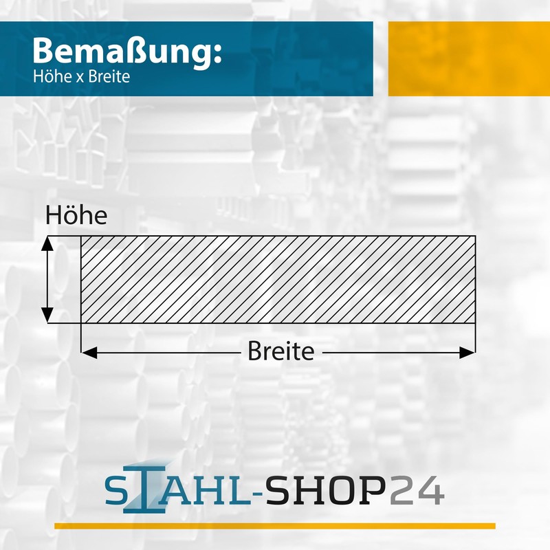 Stahl-Shop24 Aluminium Flat Profile 12 x 3 mm 1500 mm
