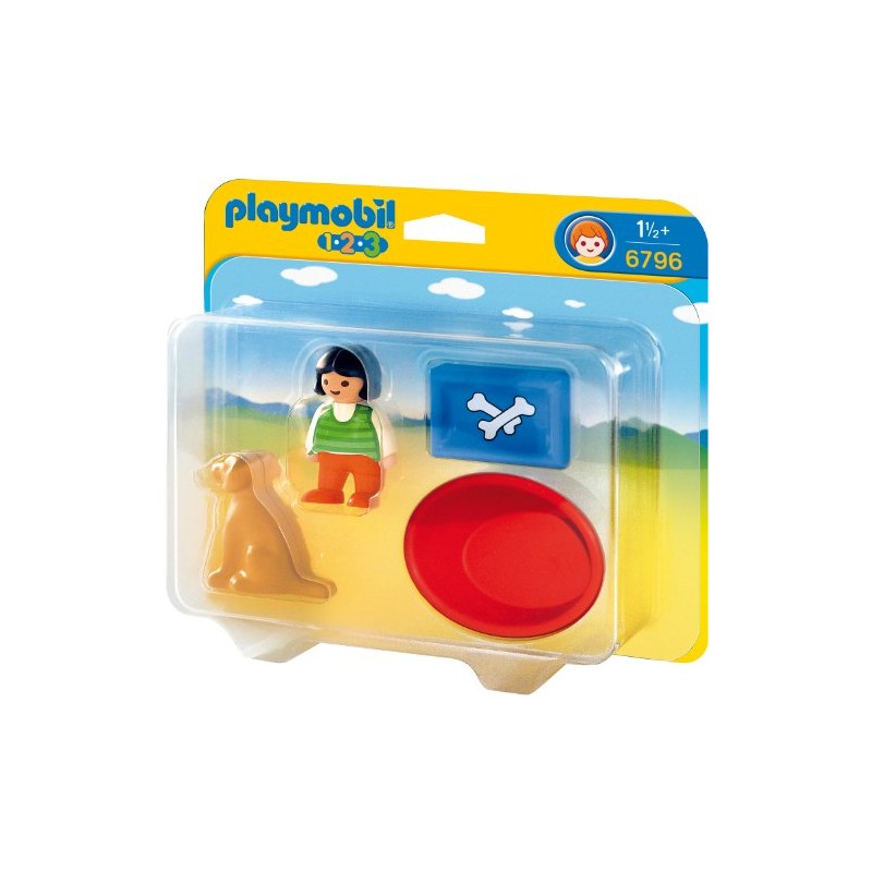 Playmobil 6796 1.2.3 Girl with Dog