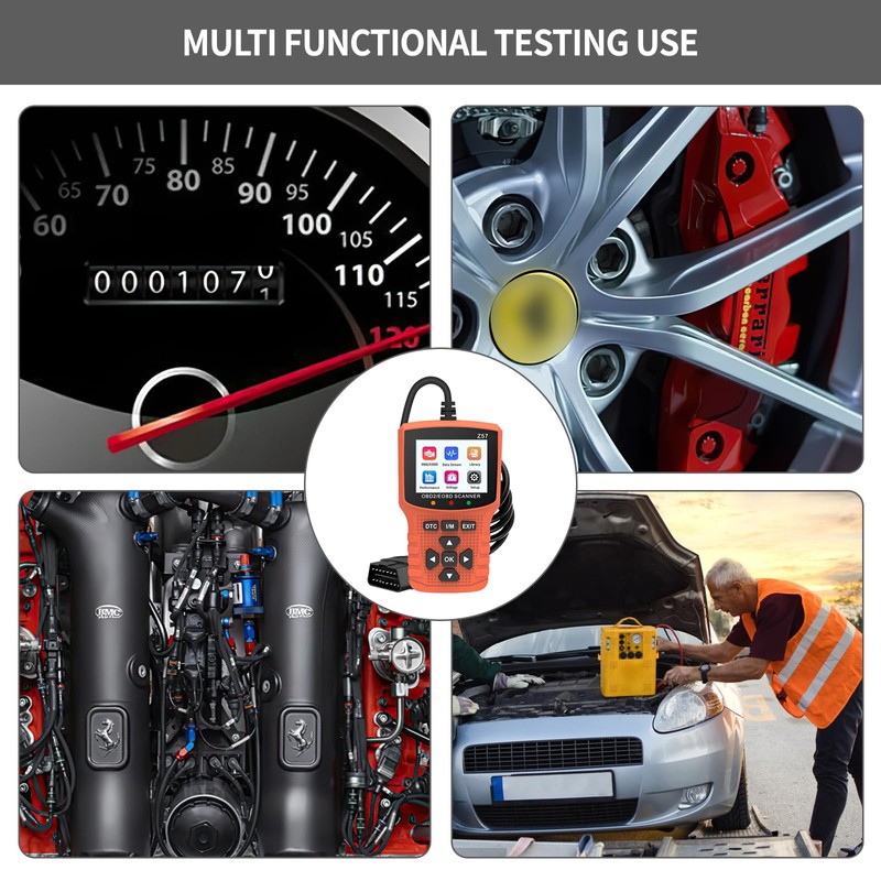 Code Reader Diagnostic Scanner, Multifunctional Car Diagnostic Scanner, Supports All