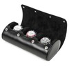 HIRAM Genuine Leather Watch Roll Watch Storage Case for Carrying