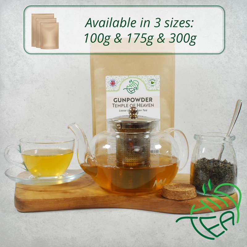 Gunpowder Temple Of Heaven Premium Loose Leaf Green Tea –