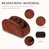 molshine Remote Control Holder with 5 Compartments, PU Leather Remote